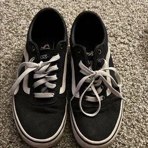 Vans Black and White Athletic Shoes
